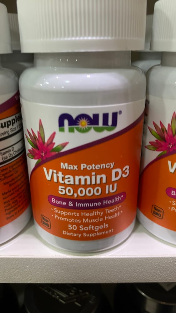 Now Vitamina D-3 50,000IU 50Caps