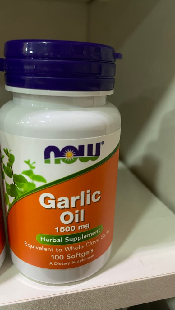 Now Garlic Oil 1,500MG 100Caps
