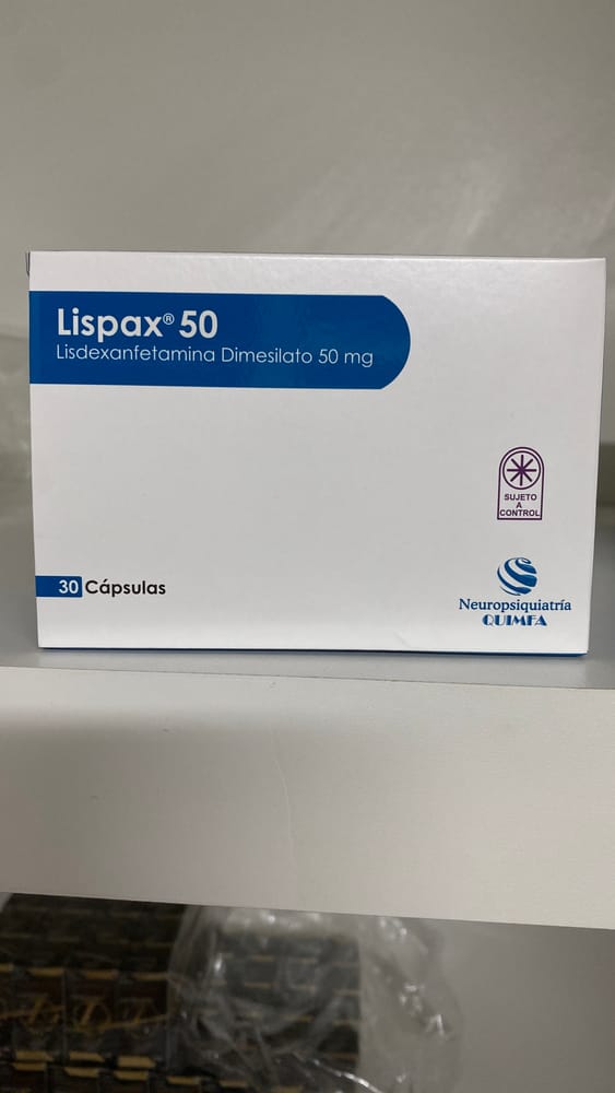 Quimfa Lipax 50 Lisdexanfetamina Dimesilato